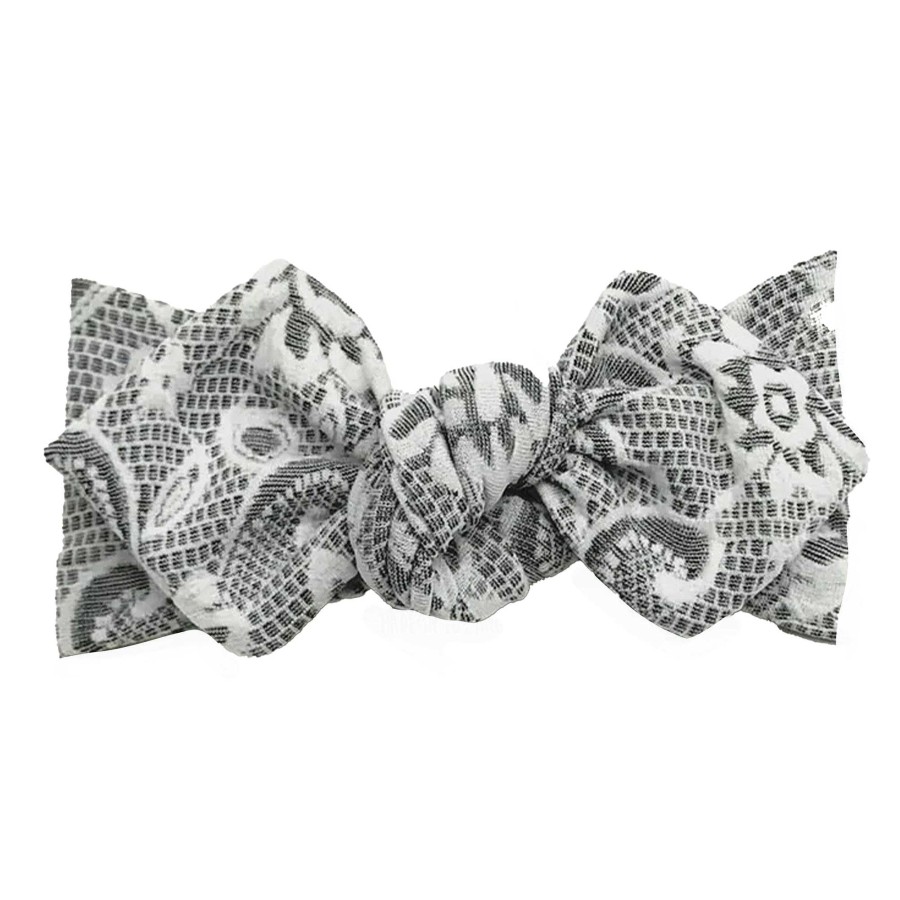 Girl Eyee Kids | Top Knot Headband, Classic Lace