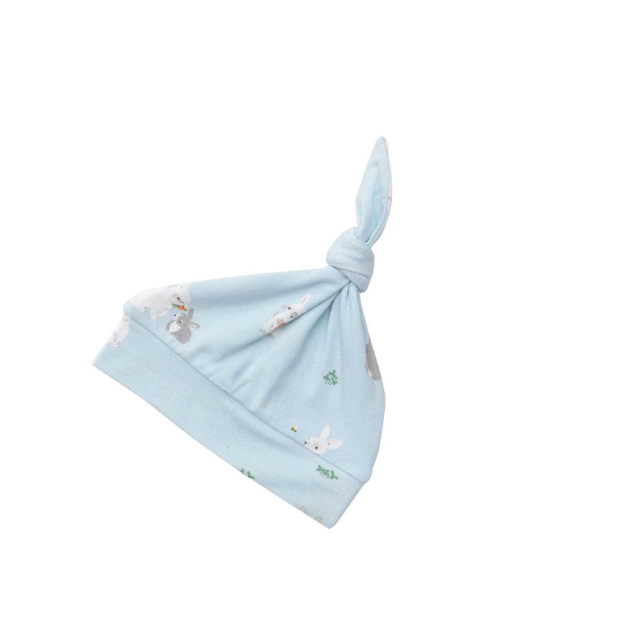 Accessories Angel Dear | Knot Beanie, Bunnies Blue