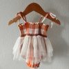 Girl Angel Dear | Muslin Tutu Bubble, Harvest Plaid