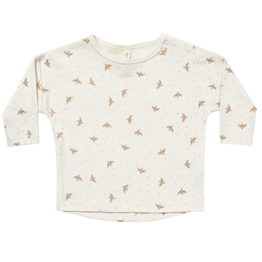 Boy Quincy Mae | Organic Long Sleeve Tee, Doves