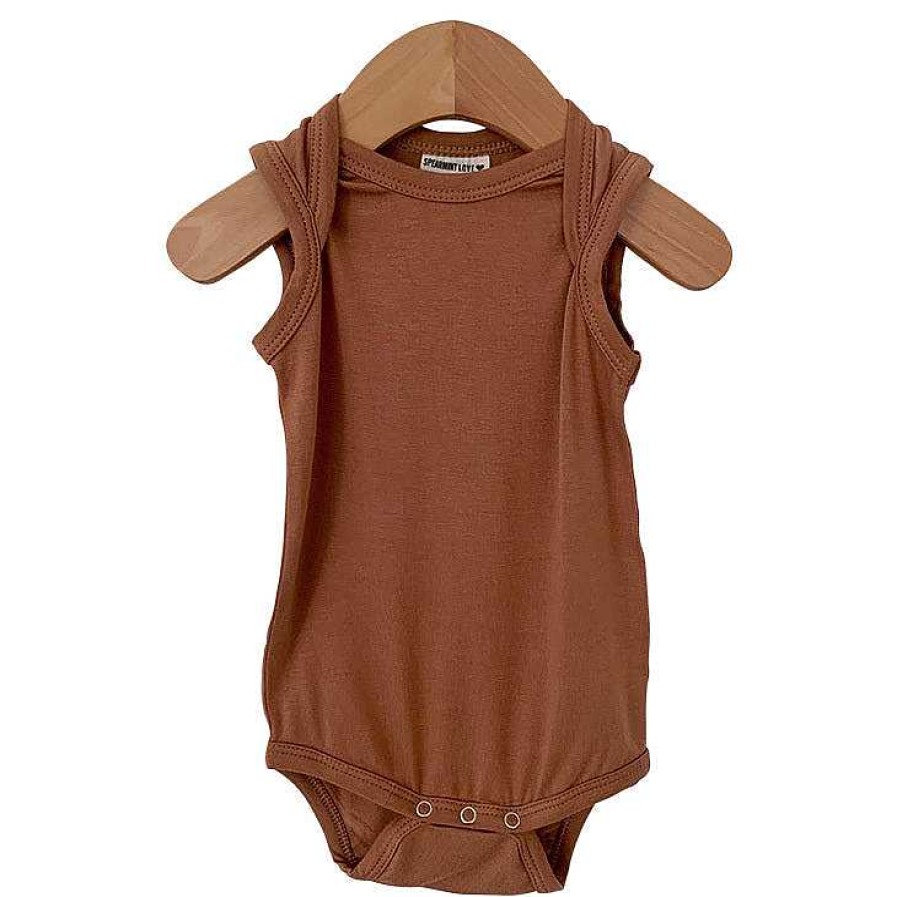 Girl SpearmintLOVE | Sleeveless Bodysuit, Caramel