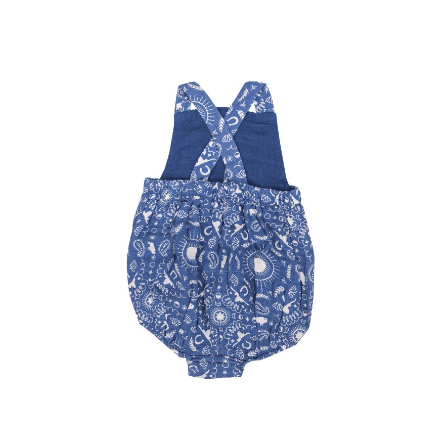 Boy Angel Dear | Retro Sunsuit, Bandana Navy