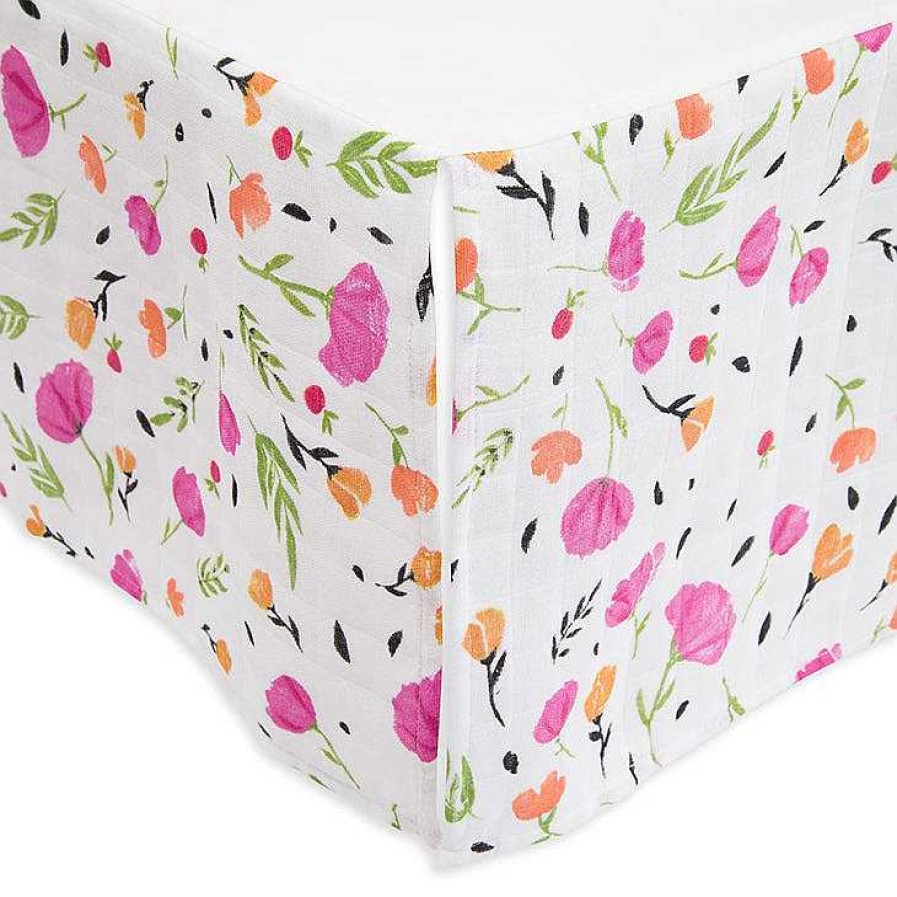 Girl Little Unicorn | Cotton Crib Skirt, Berry And Bloom