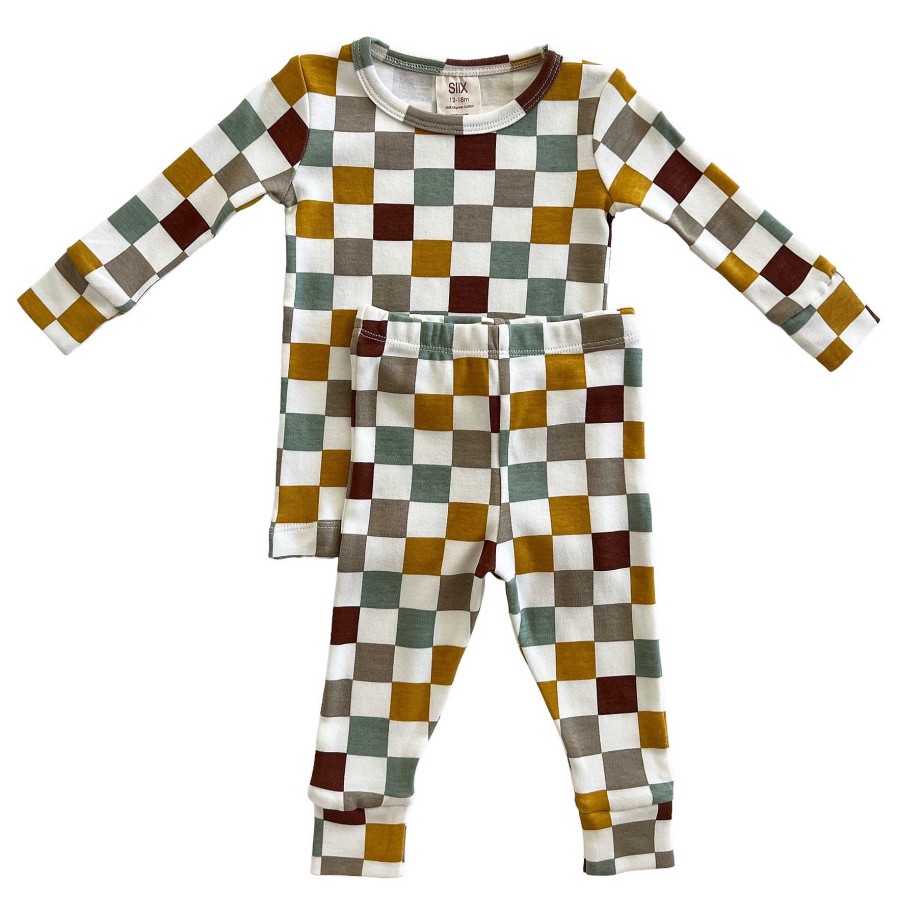 Girl SIIX Collection | Cannoli Checkerboard / Organic 2-Piece Set