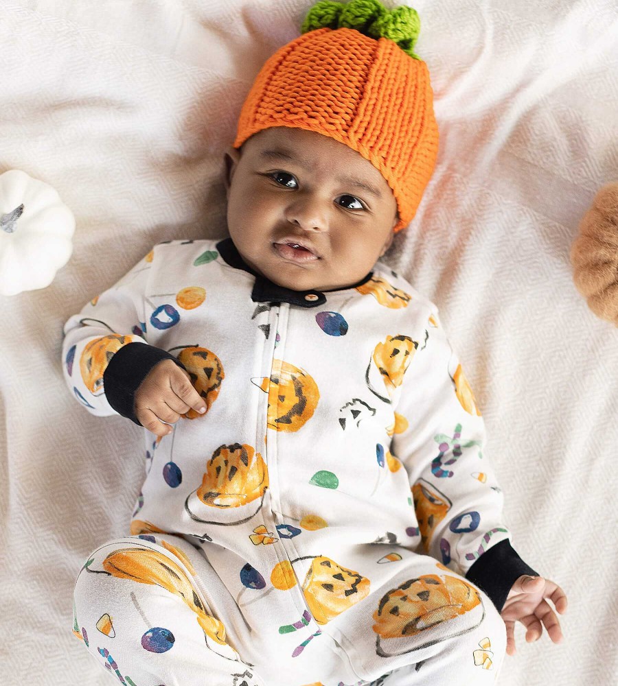 Boy Burt's Bees Baby | Organic Zip Footie, Trick Or Treats