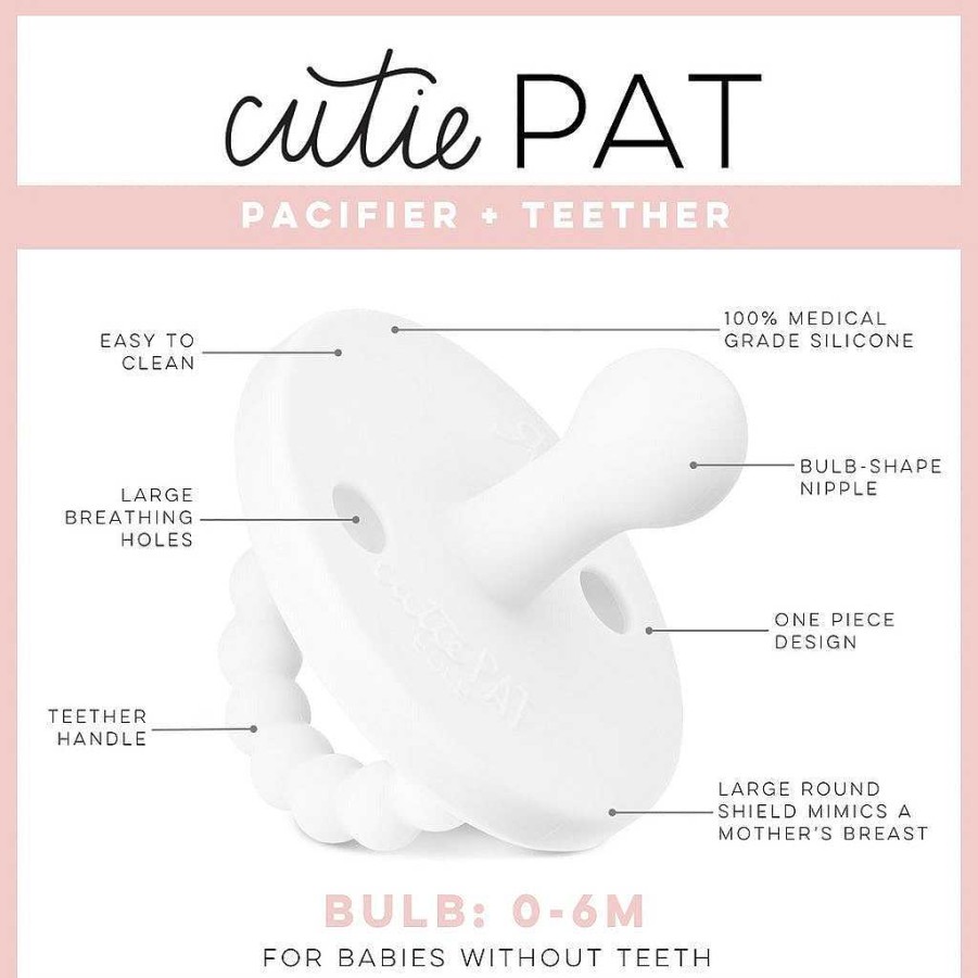 Baby Stuff Ryan & Rose | Cutie Pat Bulb Pacifier, Clover Green