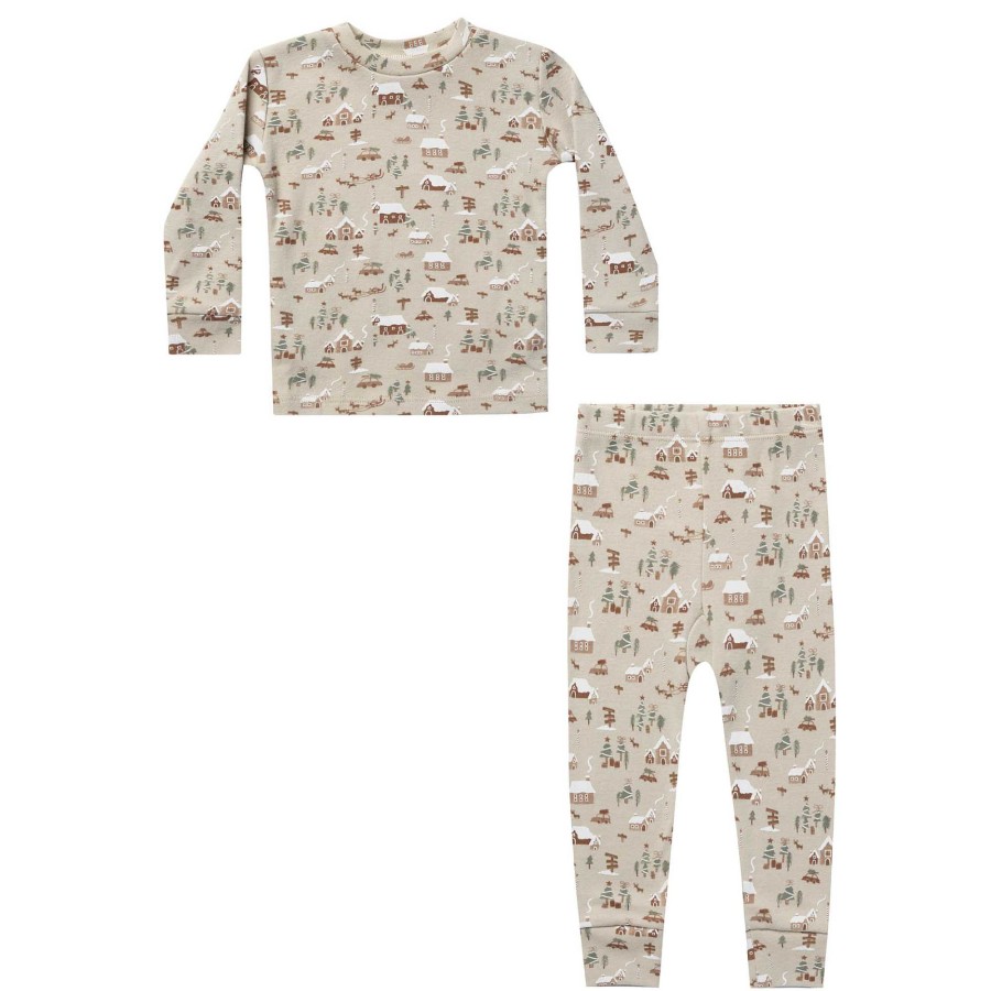 Girl Rylee & Cru | Rylee & Cru Long Sleeve Pajama Set, North Pole