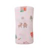 Baby Stuff Angel Dear | Stretch Swaddle, Pink Gingerbread Sleigh