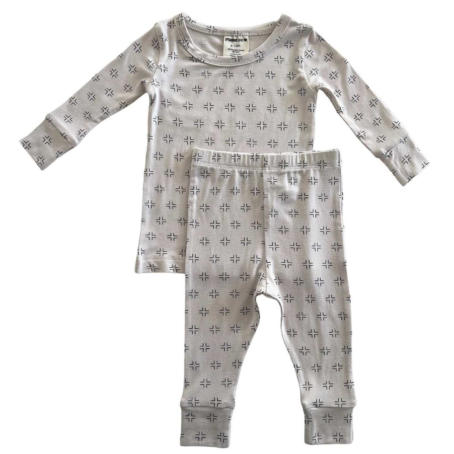 Boy SpearmintLOVE | 2-Piece Set, Natural/Black Geo