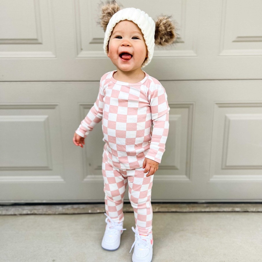 Girl SIIX Collection | Strawberry Shortcake Checkerboard / Organic 2-Piece Set