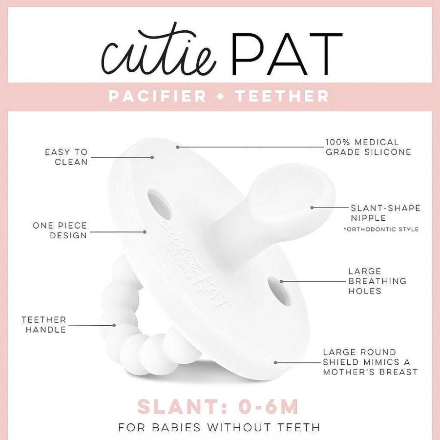 Baby Stuff Ryan & Rose | Cutie Pat Slant Pacifier, Ivy