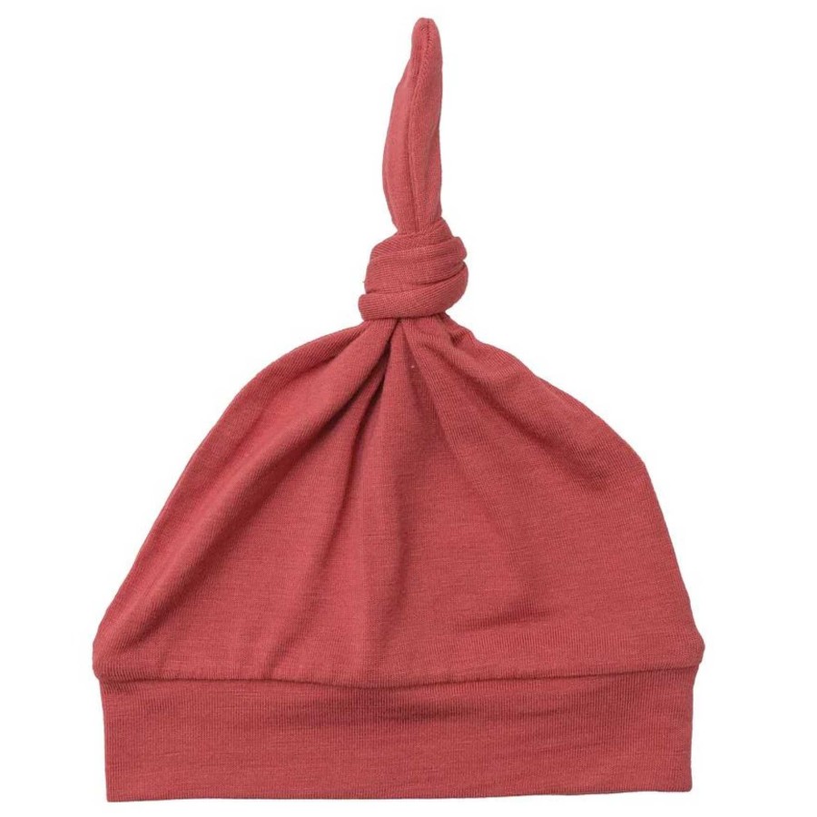 Accessories Angel Dear | Knot Beanie, Cranberry