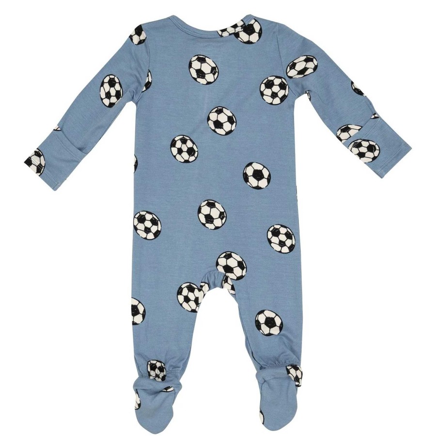 Boy Angel Dear | 2-Way Zip Footie, Soccer