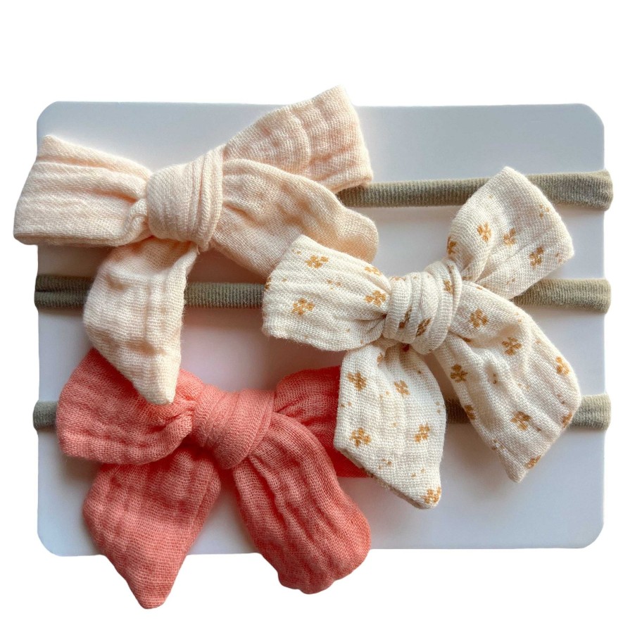 Girl Sold by SpearmintLOVE | 3-Pack Nylon Bows, Bella