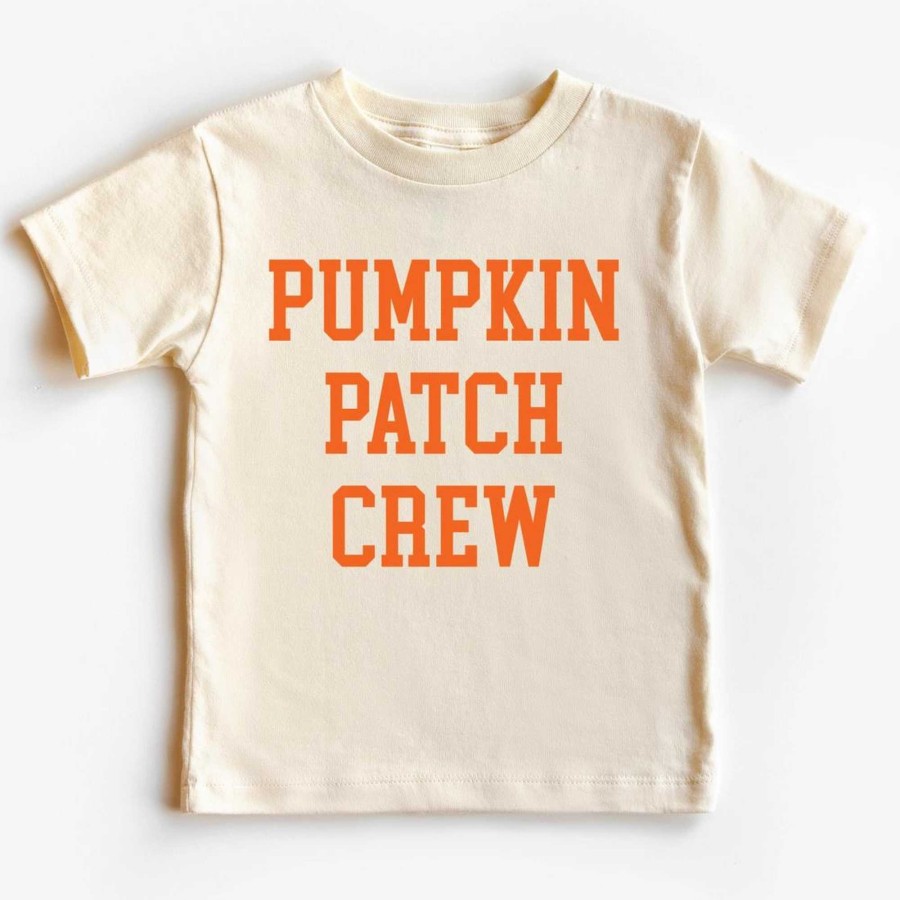 Boy Benny & Ray Apparel | Kid'S Graphic Short Sleeve Tee, Pumpkin Patch Crew / Natural