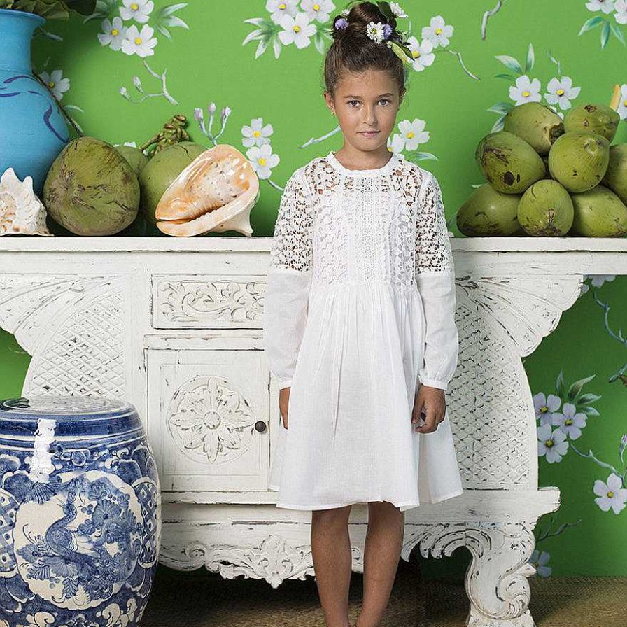 Girl Coco and Ginger | Sparrow Dress Set, Lace Patchwork