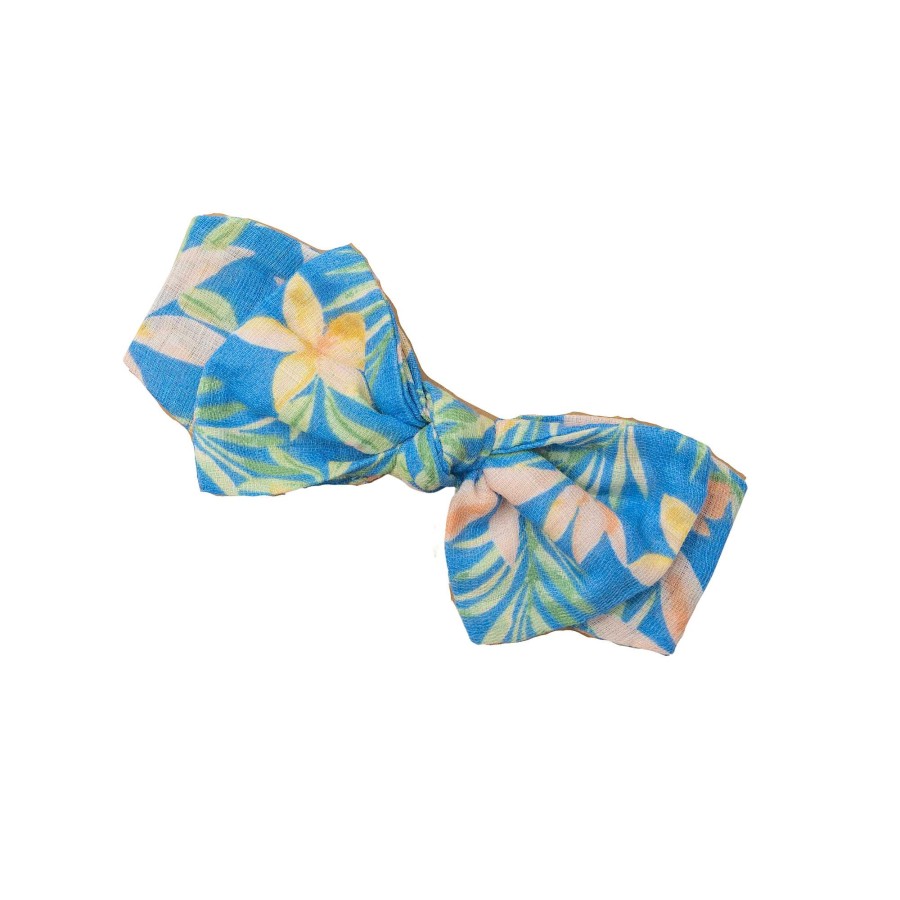 Girl Angel Dear | Knot Headband, Blue Island Floral