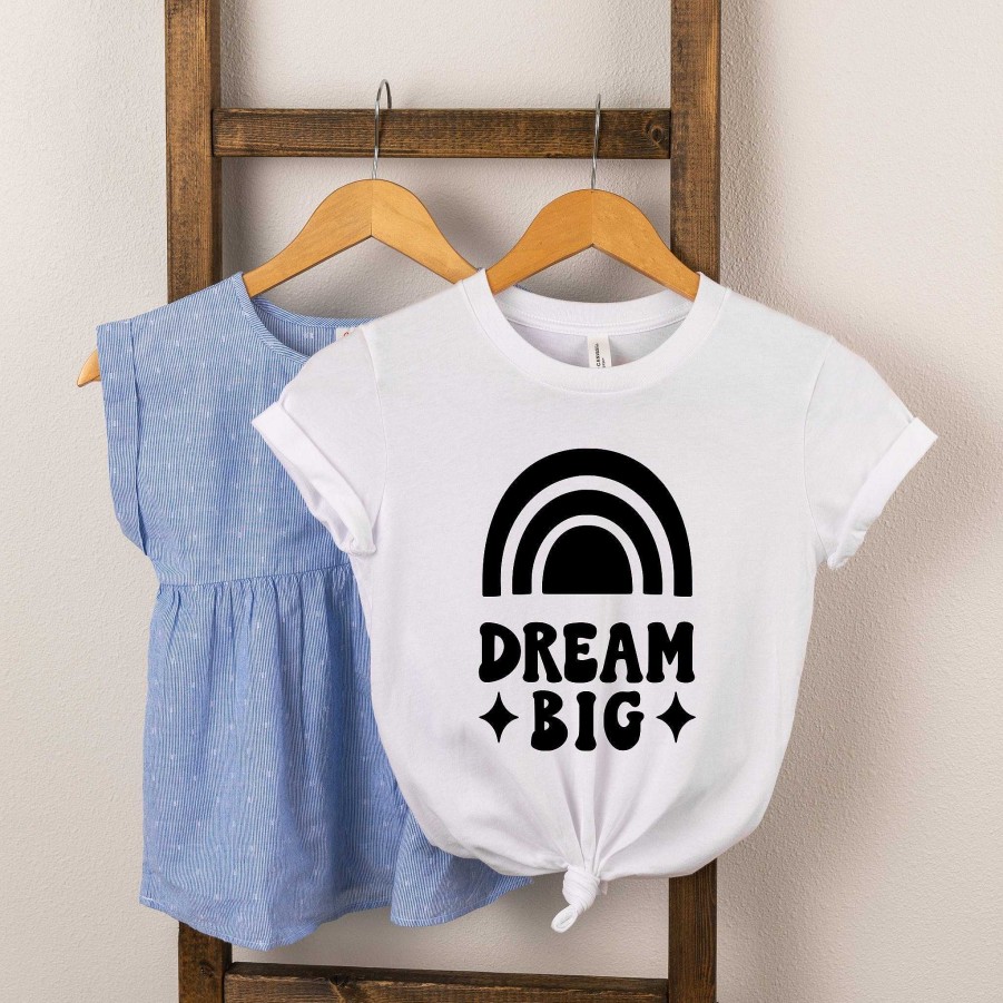 Boy The Juniper Shop | Dream Big Rainbow Short Sleeve Tee, White