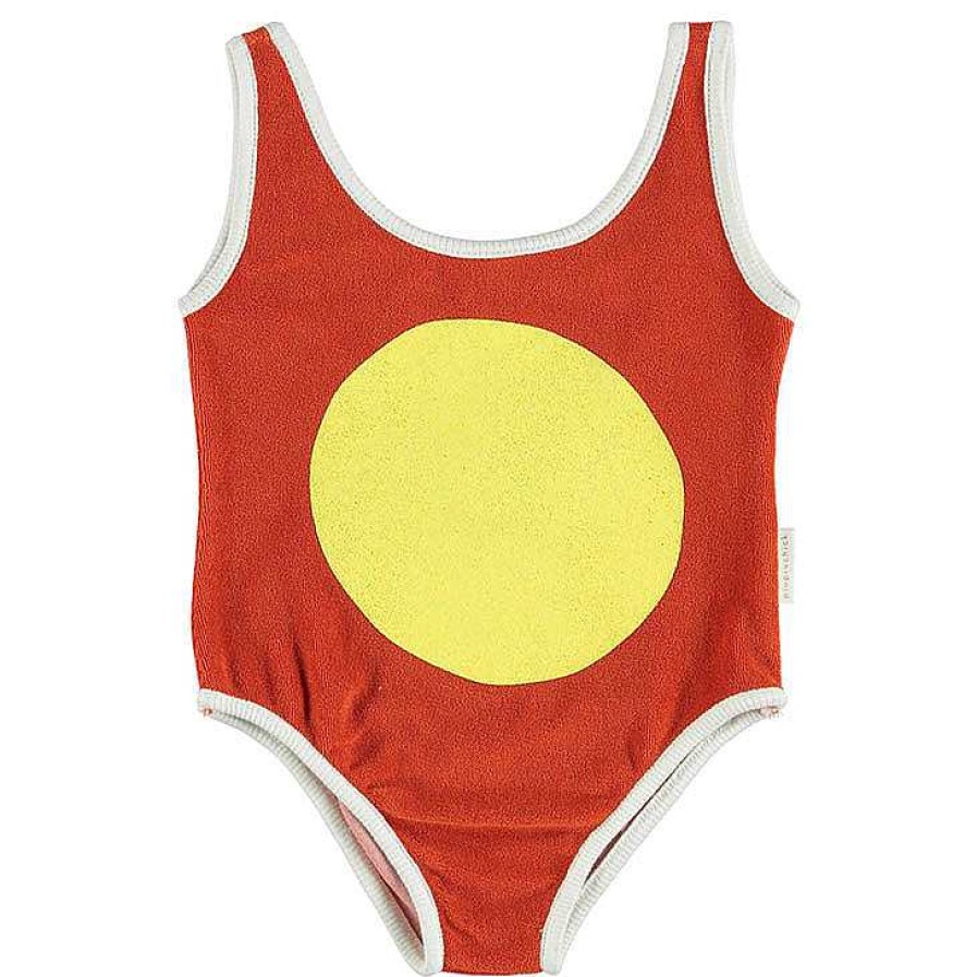 Girl Piupiuchick | Swimsuit, Red/Yellow