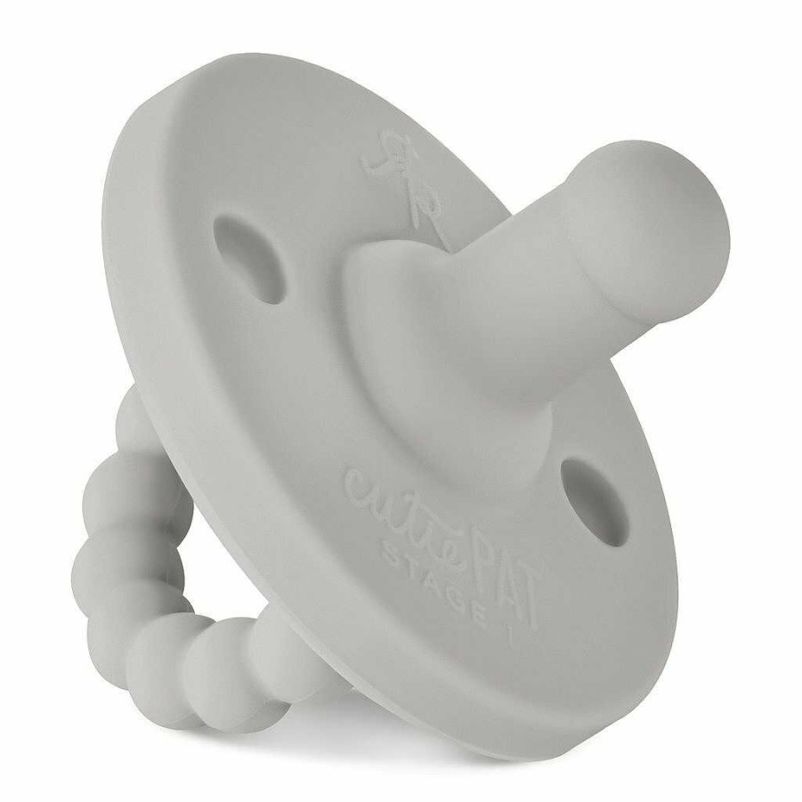 Baby Stuff Ryan & Rose | Cutie Pat Round Pacifier, Slate