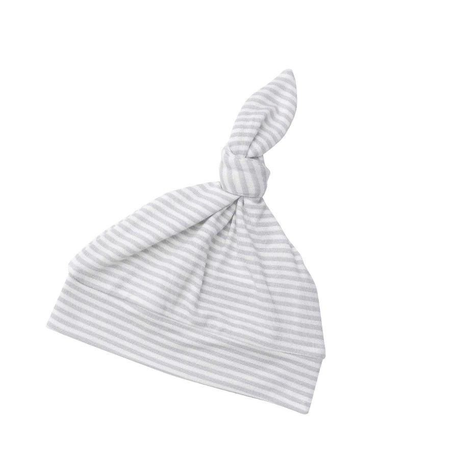 Accessories Angel Dear | Knot Beanie, Sheep Grey Stripe