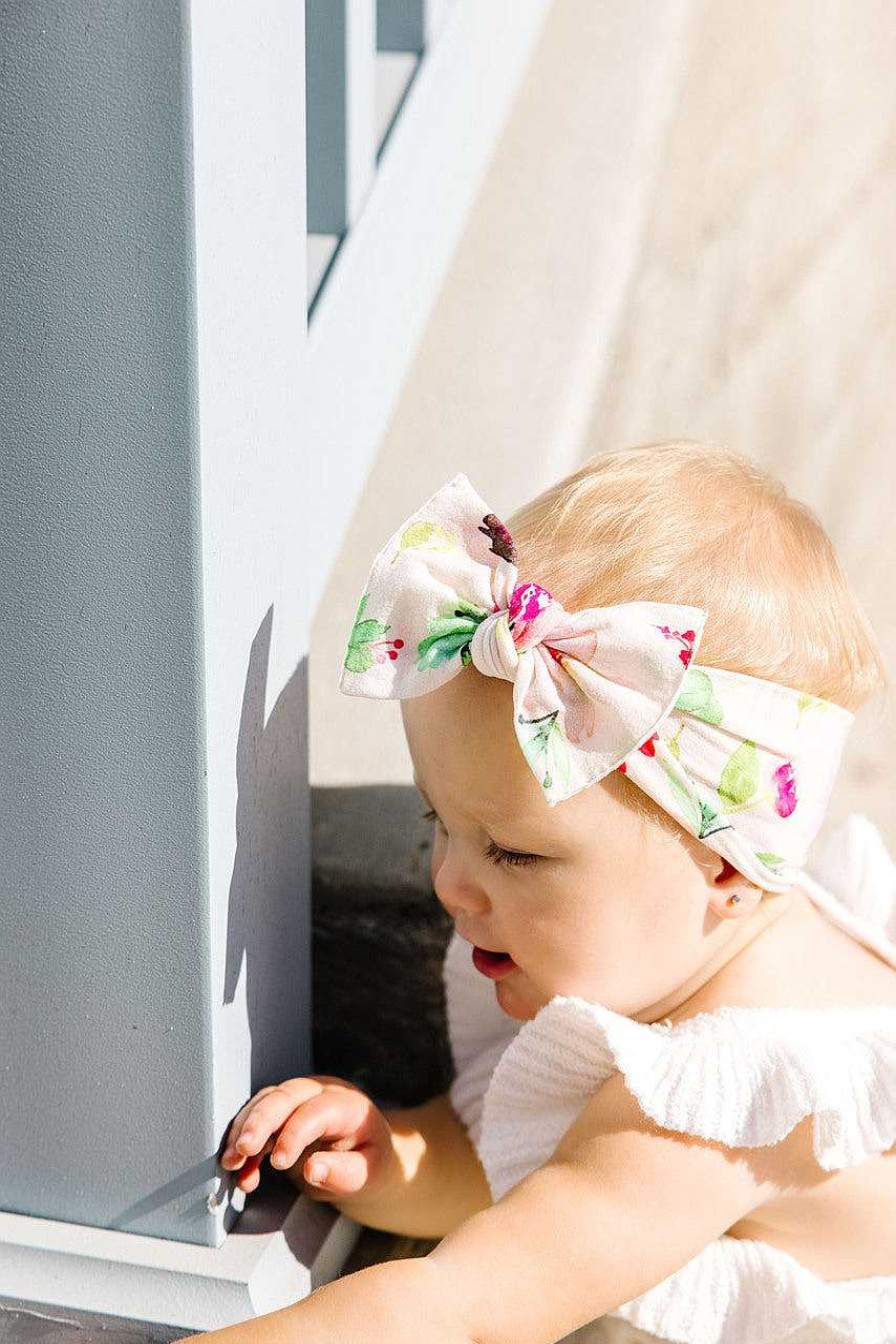 Girl Baby Bling Bows | Knot Bow, May Bloom