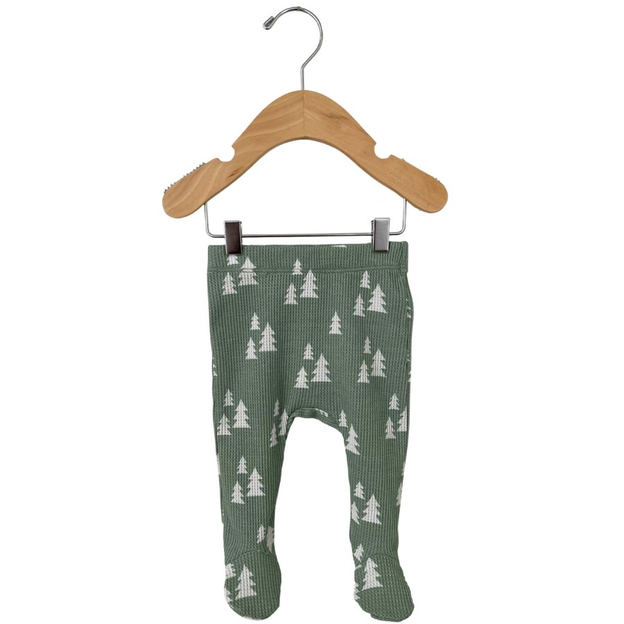 Girl SpearmintLOVE | Organic Waffle Kimono & Pant Set, Alpine Trees